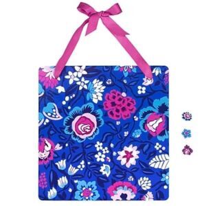 Vera Bradley Hanging Bloom Berry Floral Magnetic Memo Board for Home/Office/Dorm